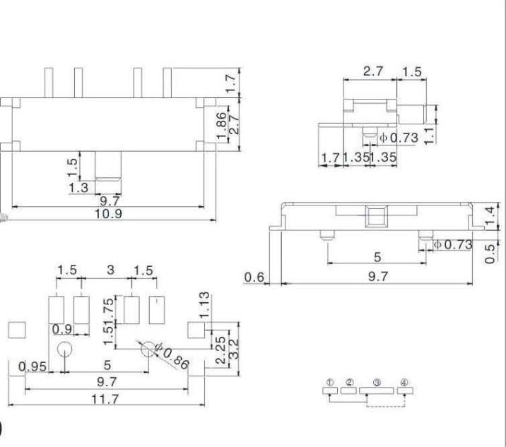 MSK-02D拨动开关