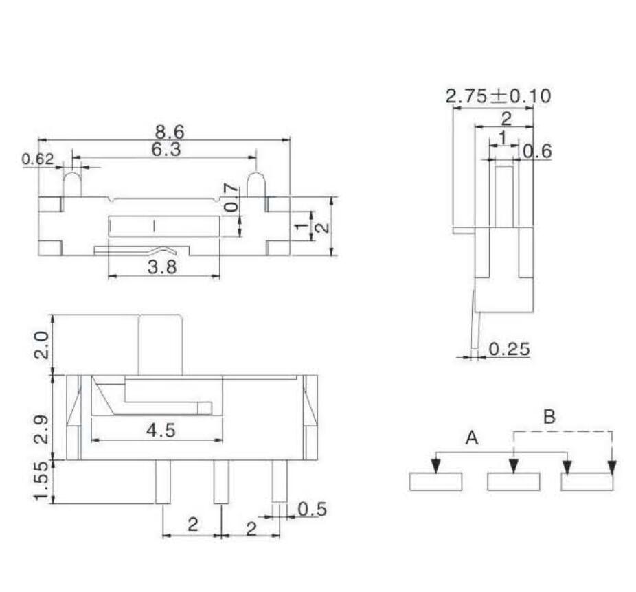 MSK-03B拨动开关