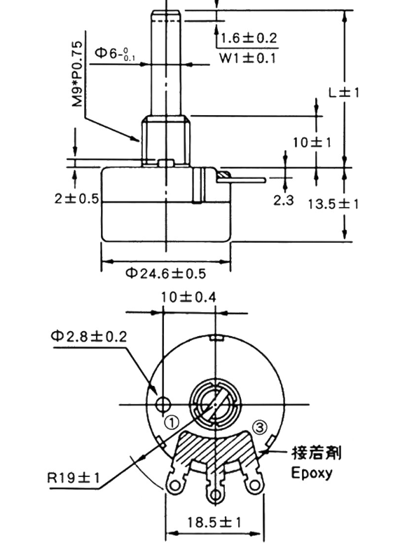 碳膜电位器